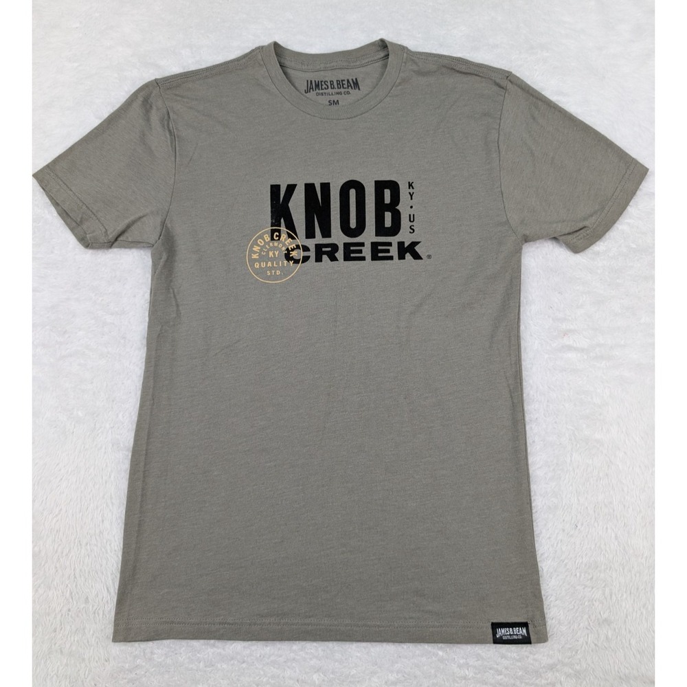 Jim Beam Knob Creek T Shirt Unisex Sz S Gray Short Sleeve Bourbon Clermont KY